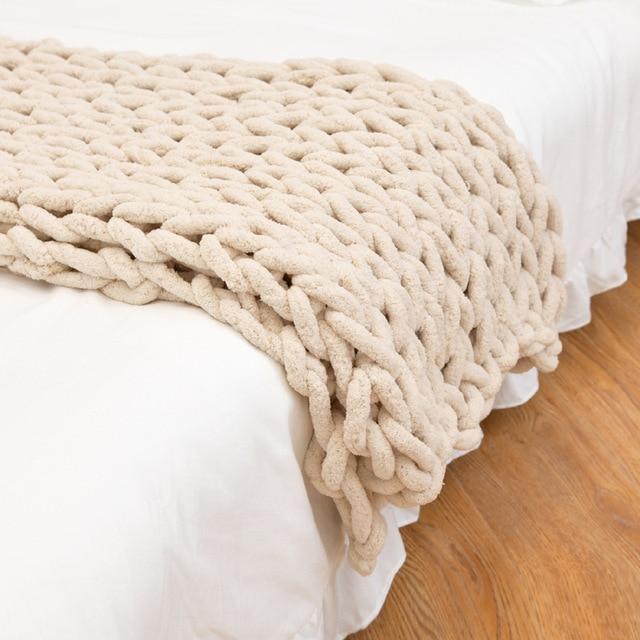 Handmade Chunky Knit Blanket