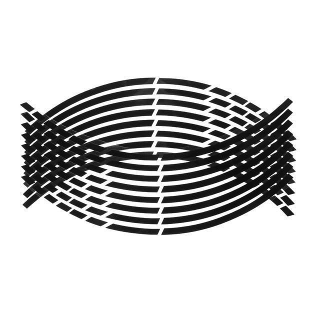Reflective Sticker on Wheel Hub