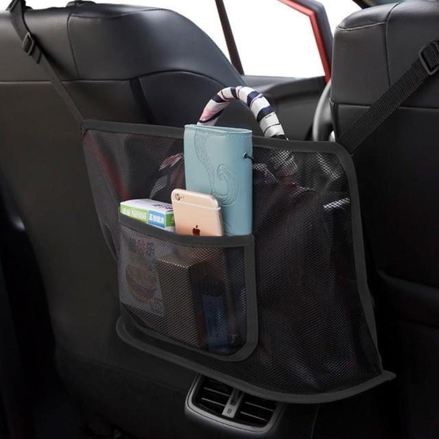 Premium Car Seat Storage Bag & Net