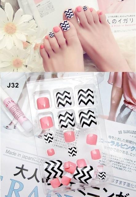 Press On Toe Nail Gel Stickers