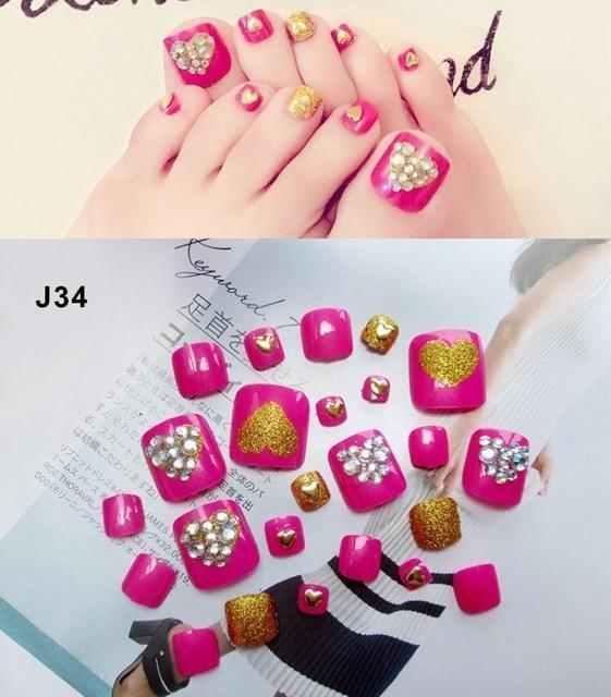 Press On Toe Nail Gel Stickers