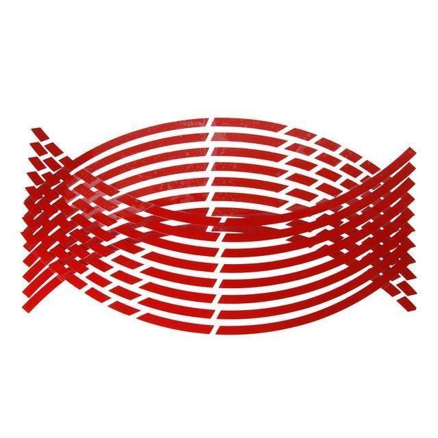 Reflective Sticker on Wheel Hub