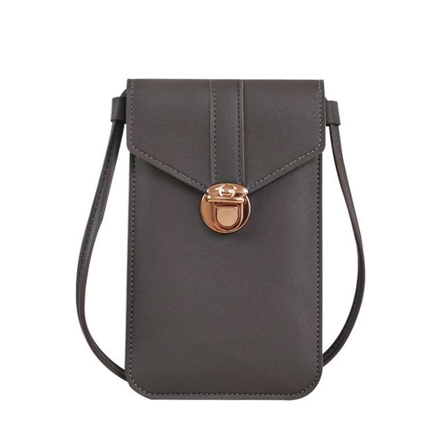 Touchscreen PU Leather Mobile Phone Purse