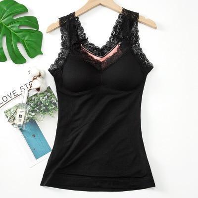 Cami-Bra Thermal Lace Tank