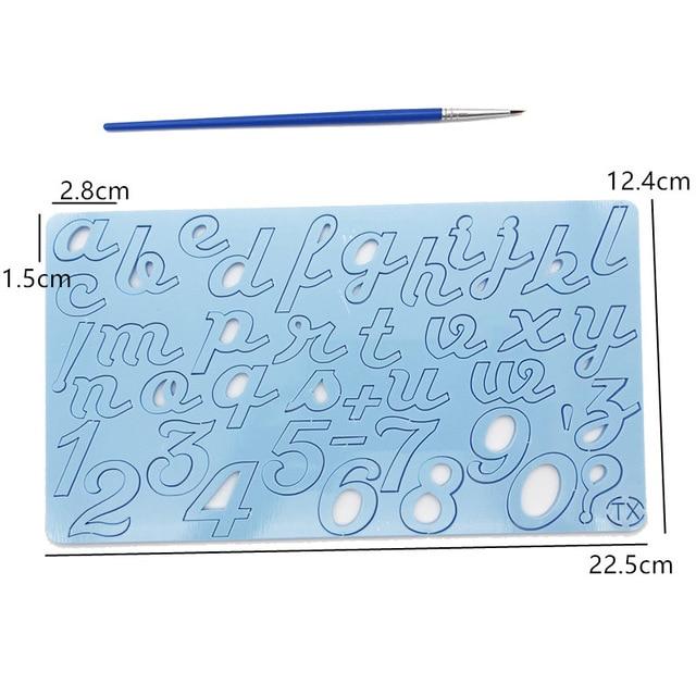 DIY Alphabet Cake Stamp Fondant Mold