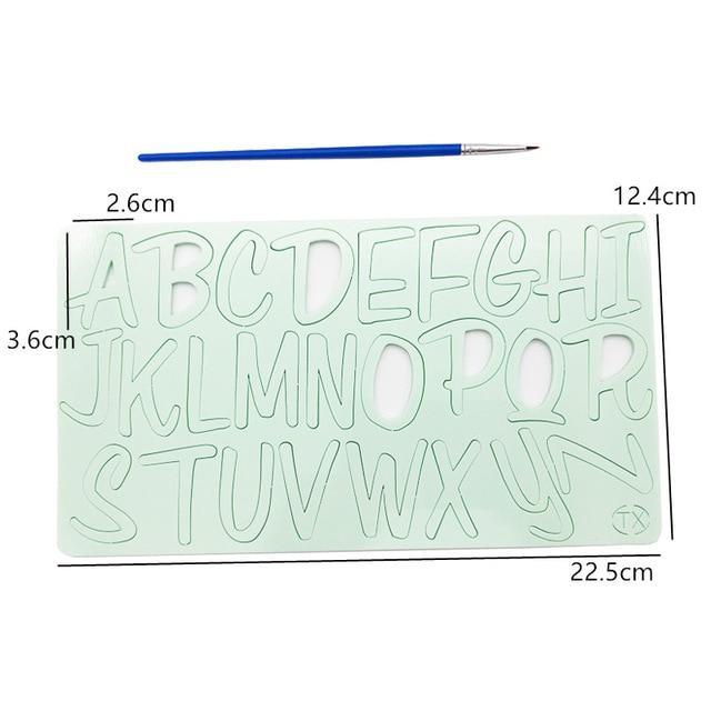DIY Alphabet Cake Stamp Fondant Mold