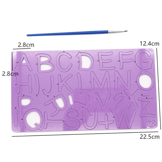 DIY Alphabet Cake Stamp Fondant Mold