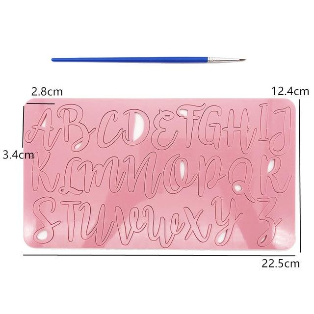 DIY Alphabet Cake Stamp Fondant Mold
