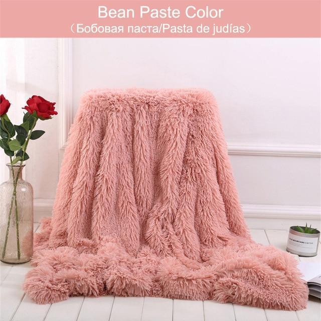 Fluffy Blanket With Pillow Cover