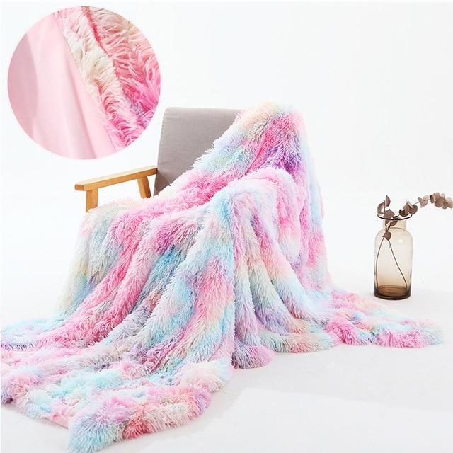 Fluffy Blanket With Pillow Cover