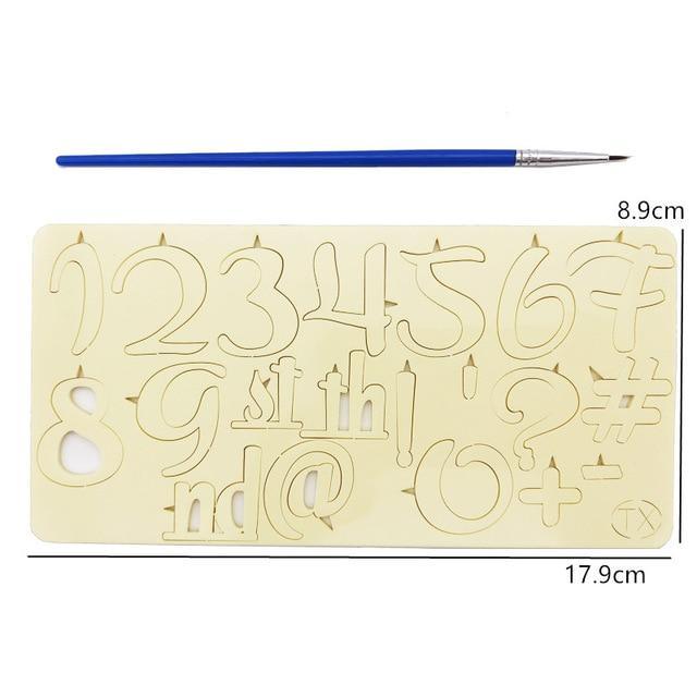 DIY Alphabet Cake Stamp Fondant Mold