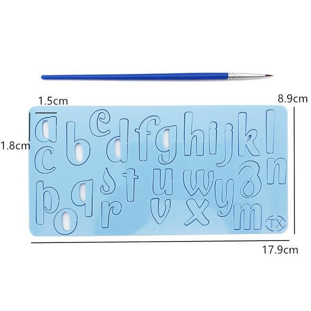 DIY Alphabet Cake Stamp Fondant Mold