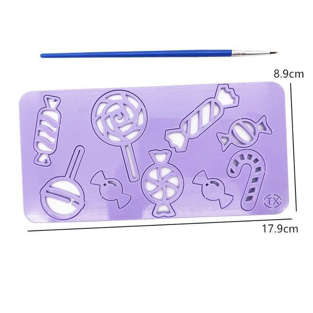 DIY Alphabet Cake Stamp Fondant Mold