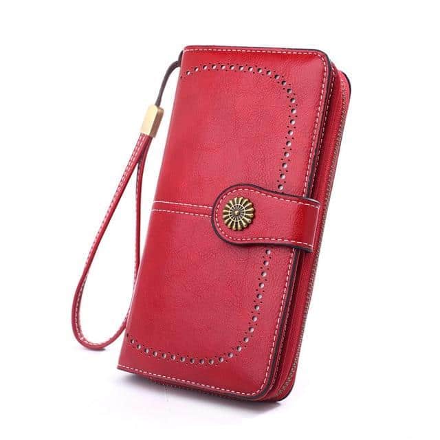 RFID Leather Wallet Purse for Women