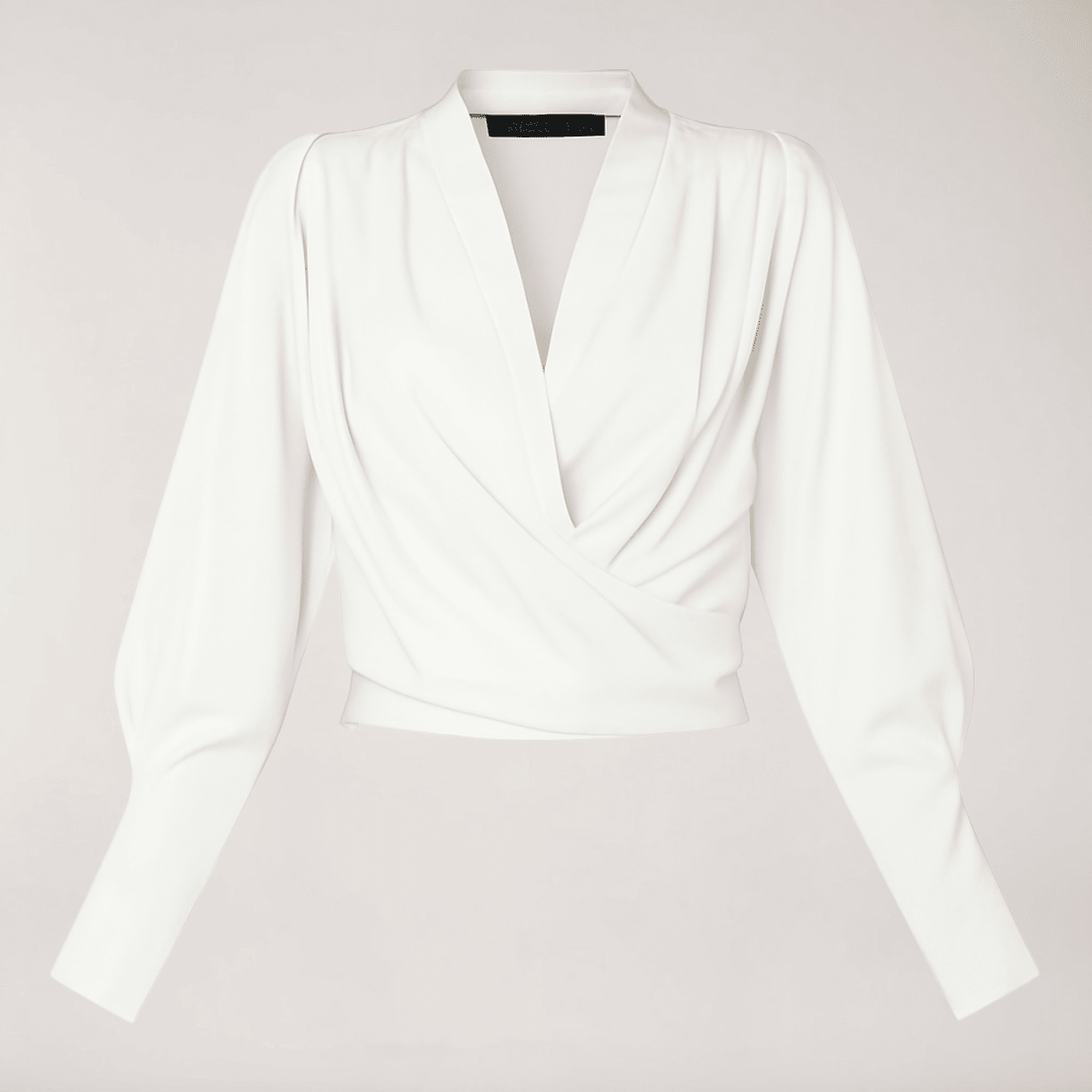 Women's Blouse — V-Neck Regular Fit Structured Waistline