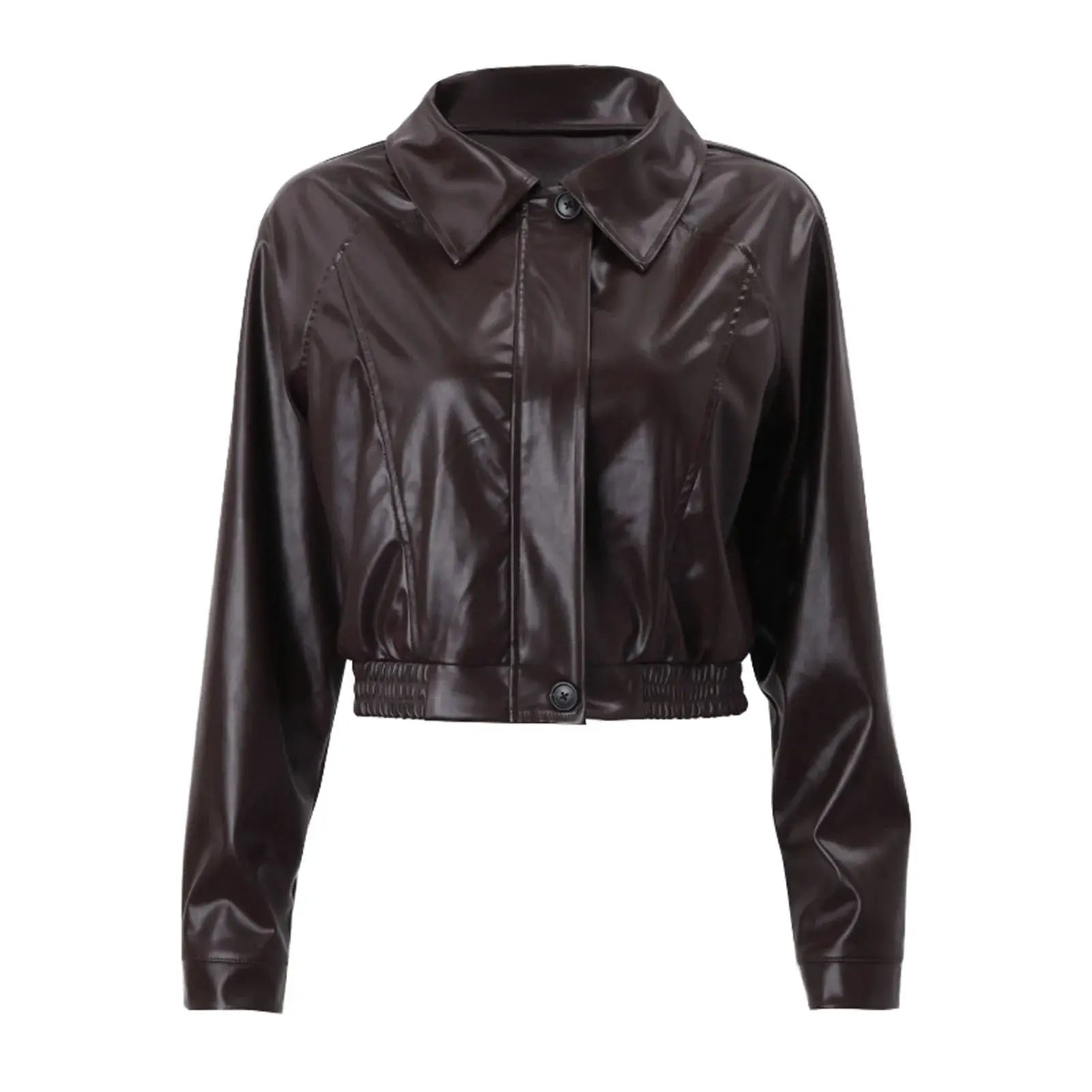 Women's Jacket — Oversized Fit Zipper Closure Casual Style