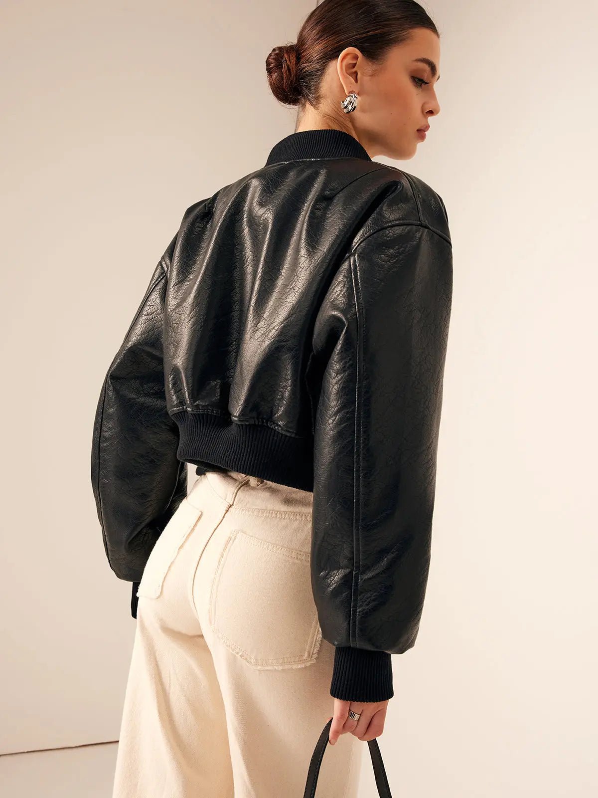 Women's Jacket — Short Length Zipper Closure Zipper Pockets