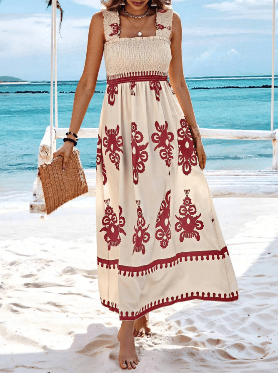Women's Maxi Dress — Bohemian Style Loose Fit Summer Design