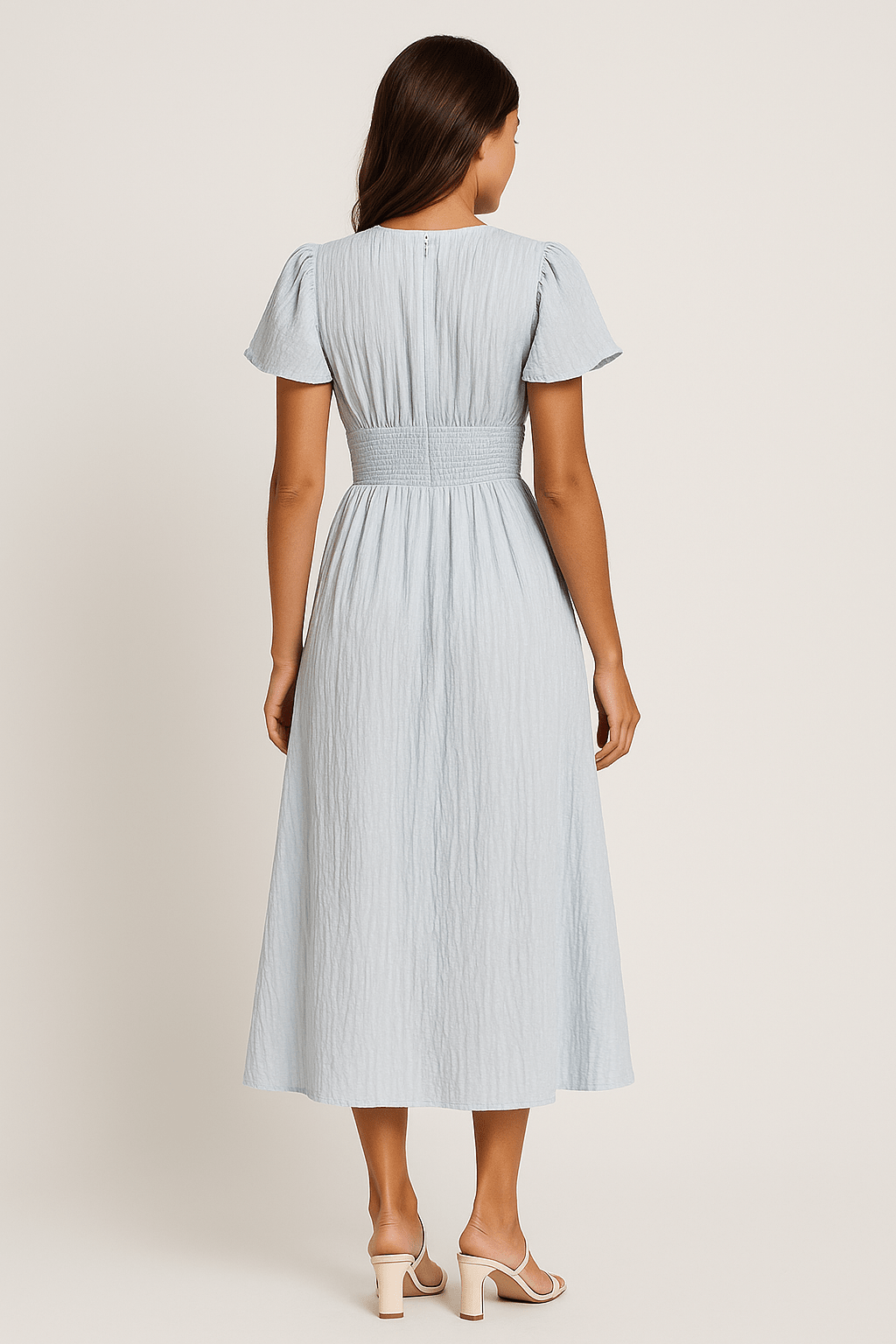 Women's Maxi Dress — Short Sleeve Relaxed Fit Casual Design