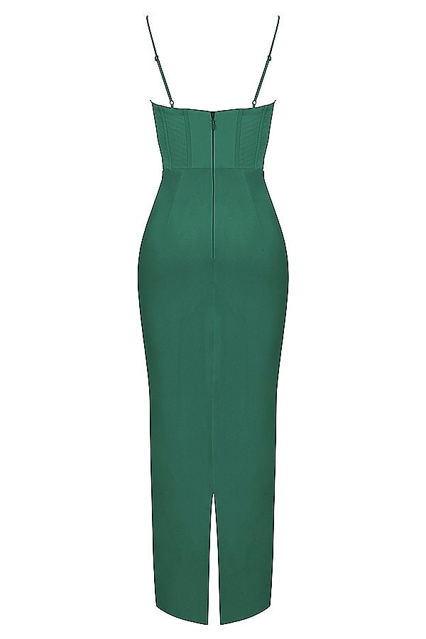 Women's Mini Dress — Bodycon Fit Pleated Tie-Back Closure