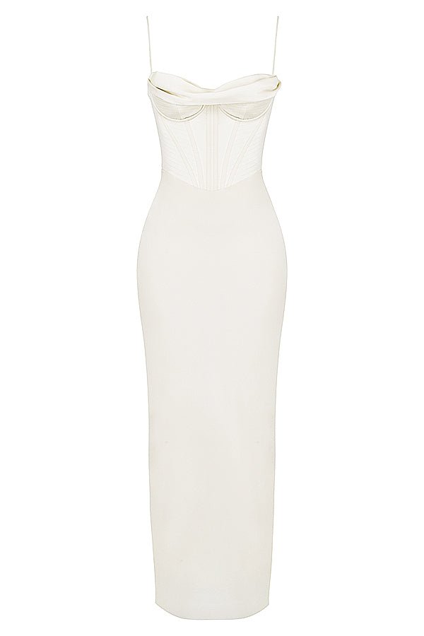 Women's Mini Dress — Bodycon Fit Pleated Tie-Back Closure