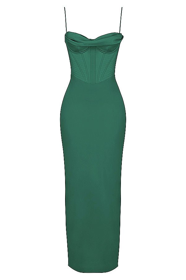 Women's Mini Dress — Bodycon Fit Pleated Tie-Back Closure