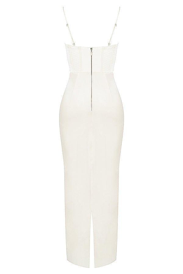Women's Mini Dress — Bodycon Fit Pleated Tie-Back Closure