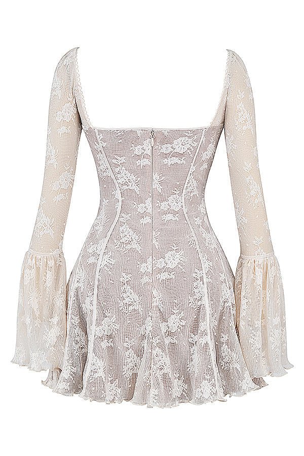 Women's Mini Dress — Corset Sleeveless Lace Detail Design