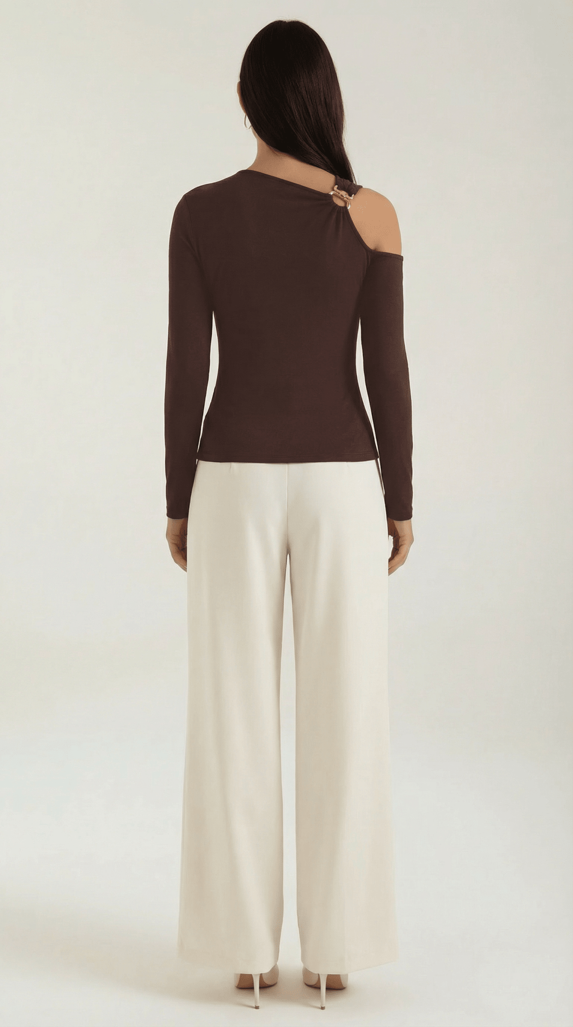 Women's Top — Sleeveless One Shoulder Asymmetric Neckline