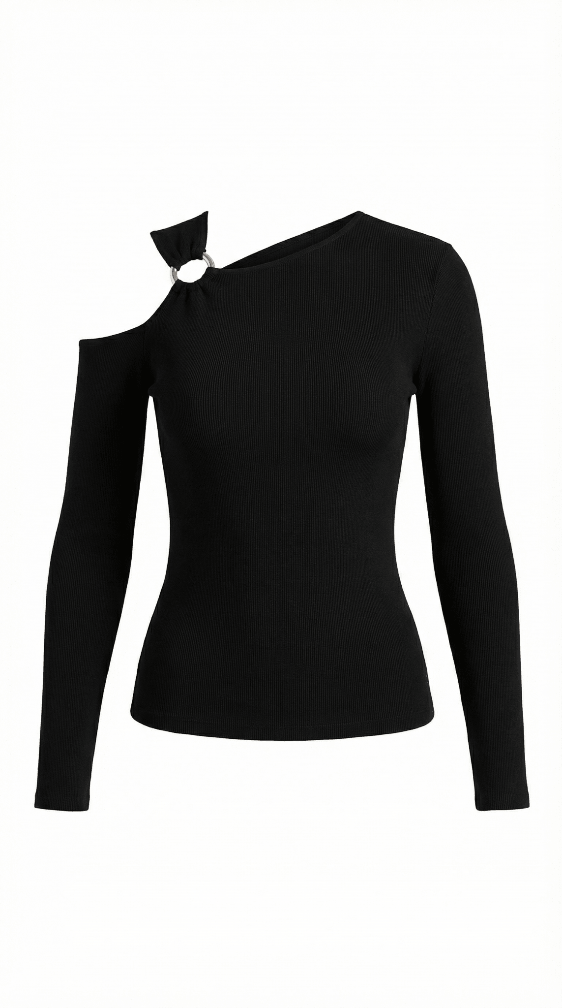 Women's Top — Sleeveless One Shoulder Asymmetric Neckline