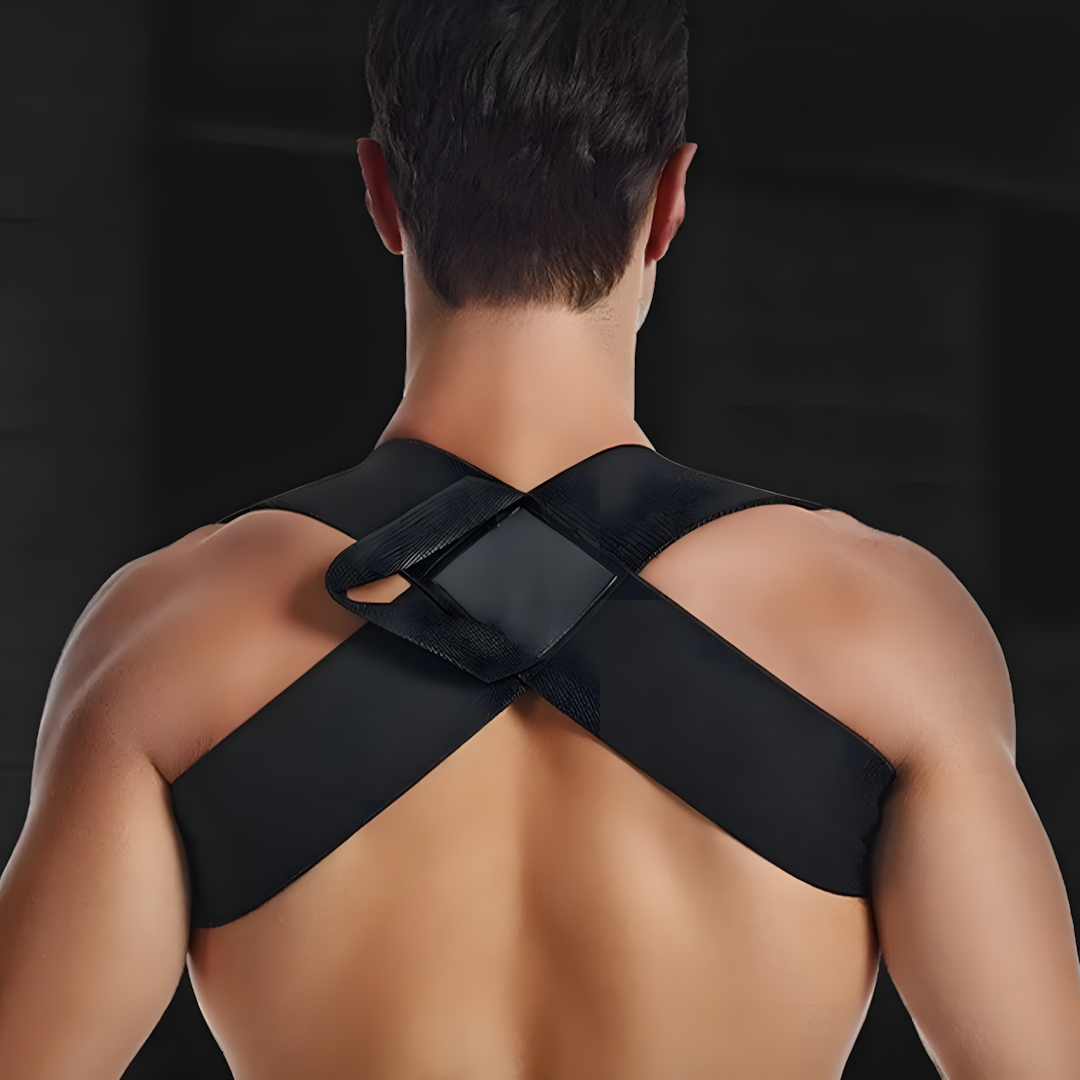 Xiomak Back Posture Corrector Collarbone Spine Adjustable Belt Upper Back, Shoulder