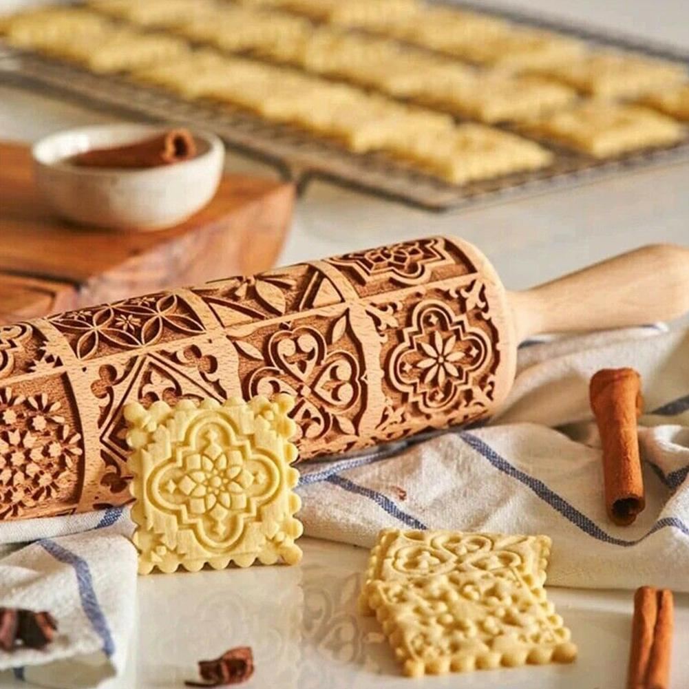 Vintage Cookies Rolling Pin