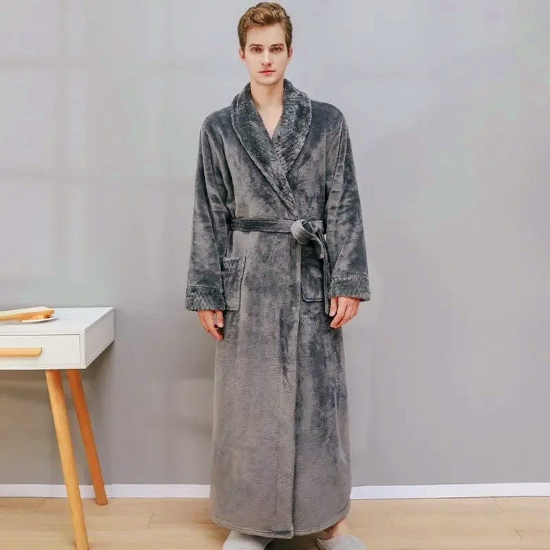 Luxury Unisex Winter Bathrobe — Warm, Comfortable Lounge Robe