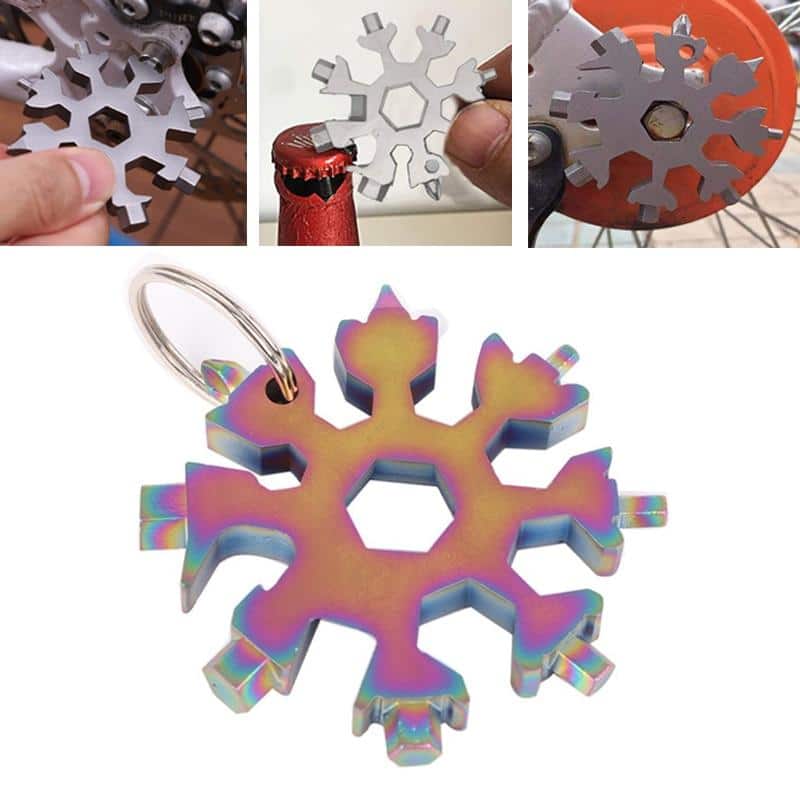18-in-1 stainless steel snowflakes multi-tool