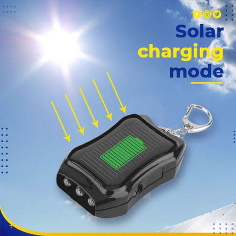 1200mAH Solar Power Bank Keychain