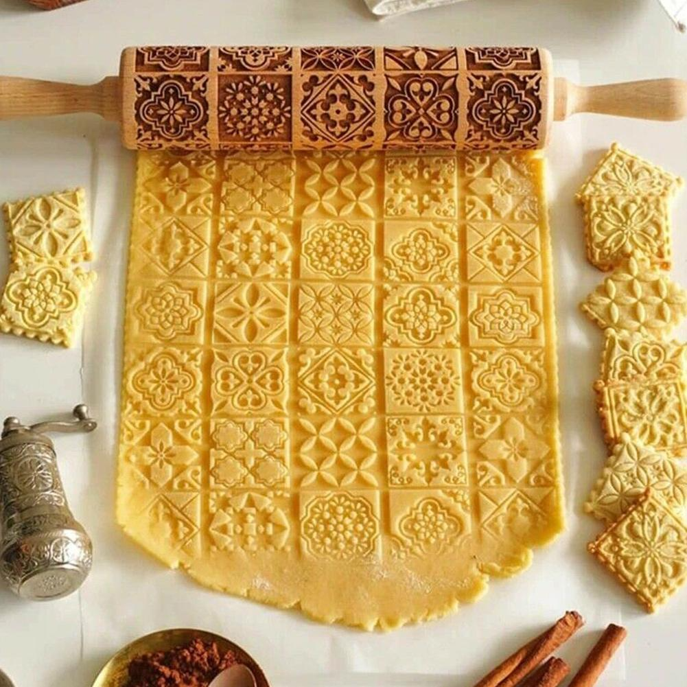 Vintage Cookies Rolling Pin