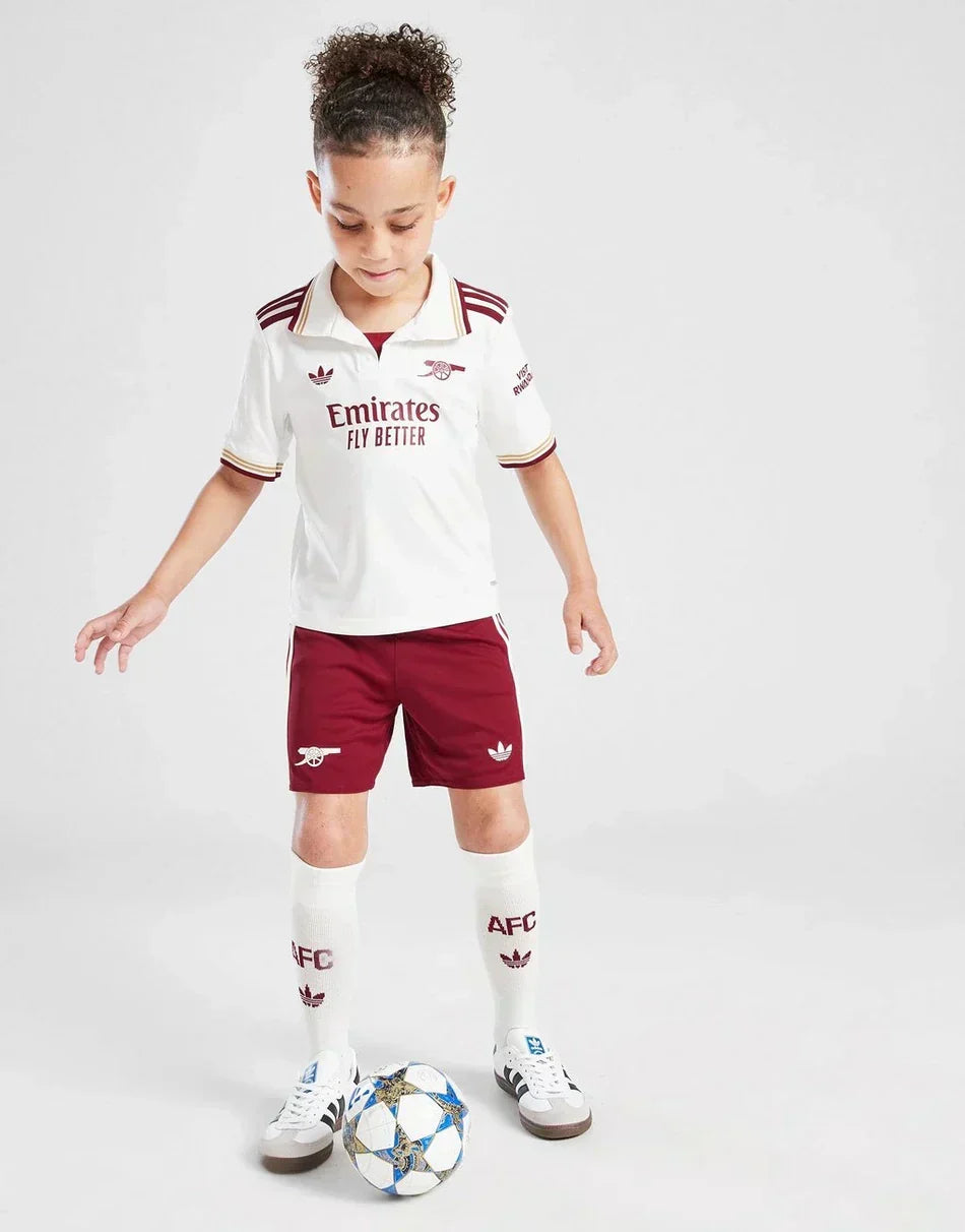 Troisième tenue de football pour enfants d’Arsenal 2025/26
