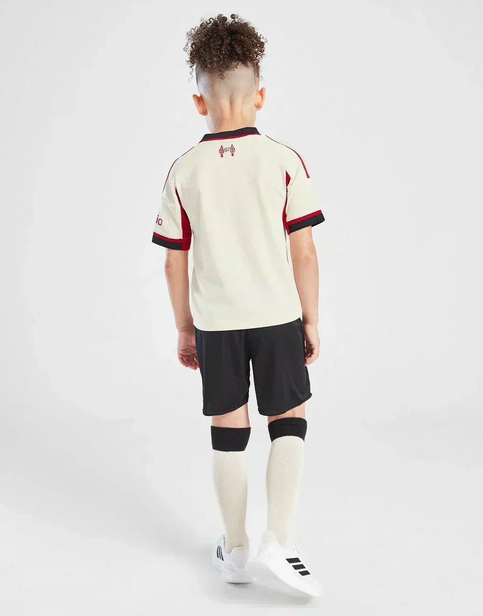 Tenue de football extérieure pour enfants de Liverpool 2025-26