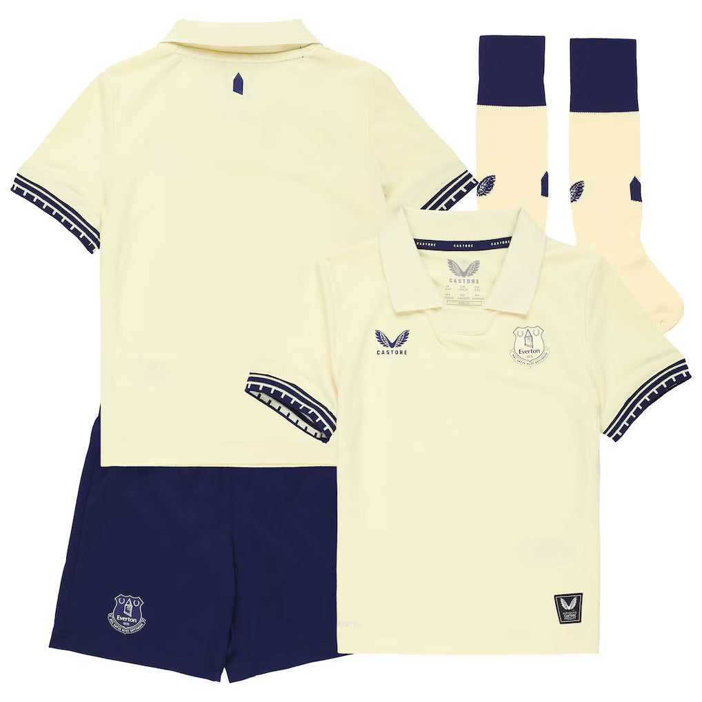 Completo away per bambini dell'Everton 2025-26
