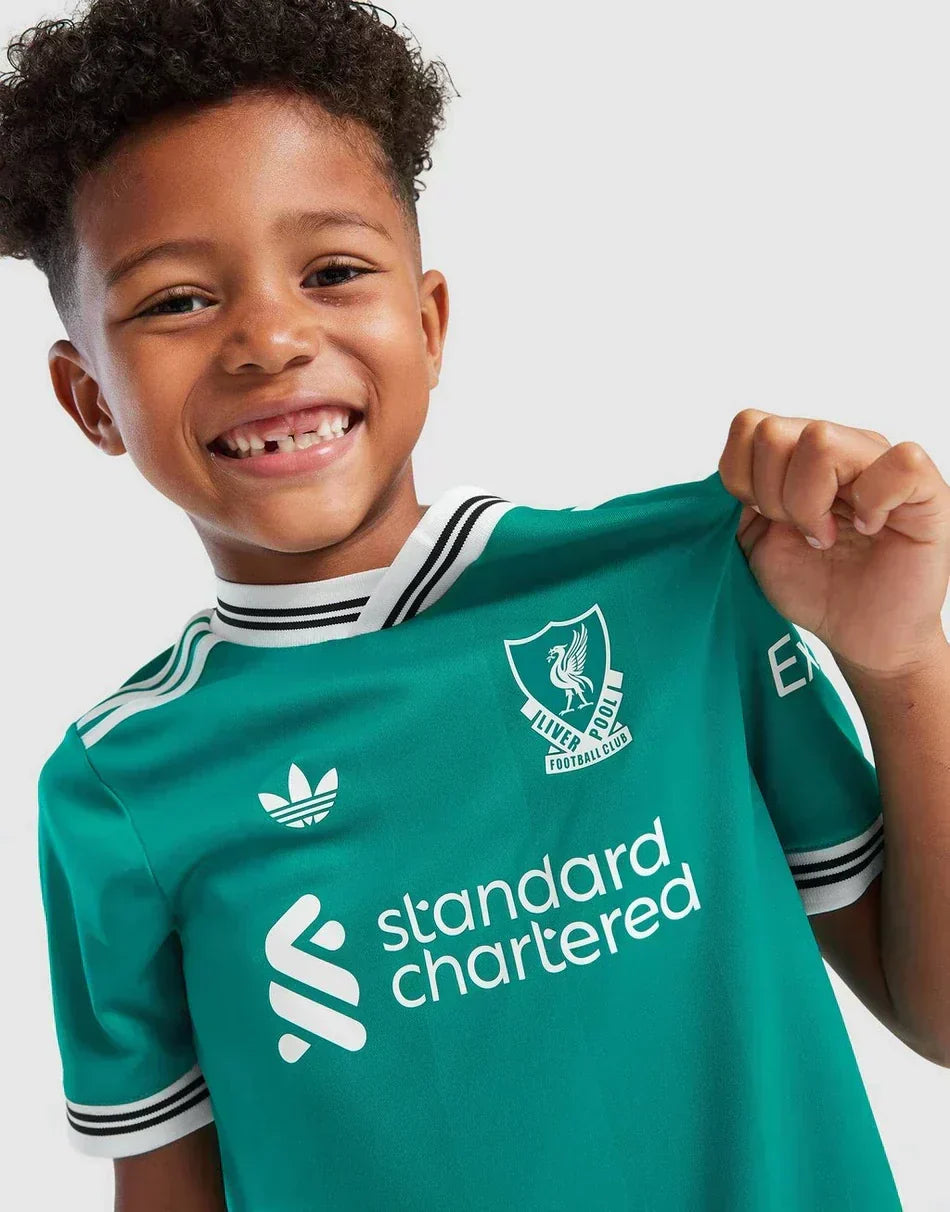 Troisième ensemble enfant de Liverpool 2025-26