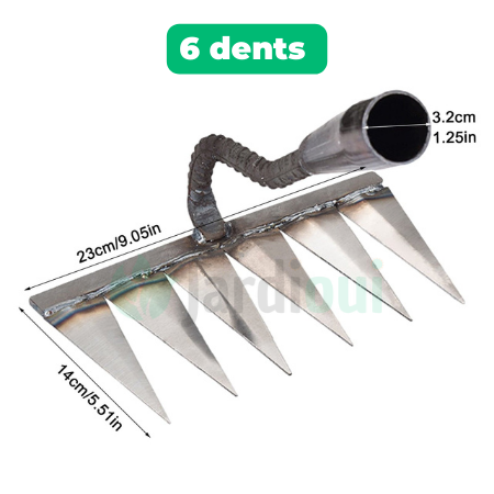 Revolutionary weeding rake