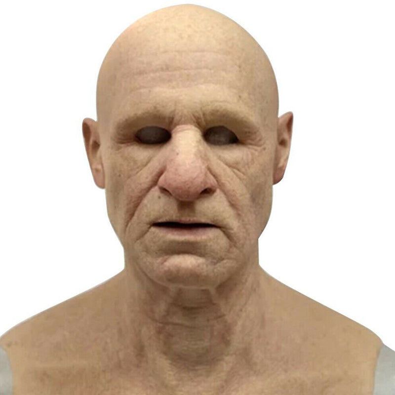 Realistic Latex Full Face Mask — Lifelike Contours, Flexible Fit