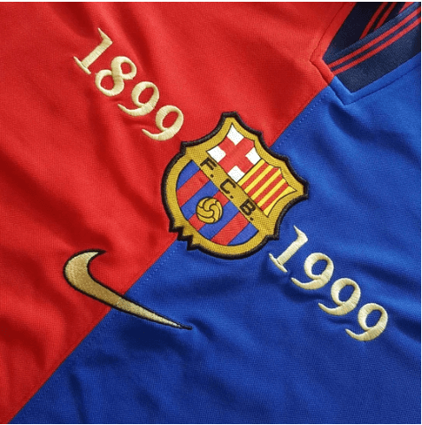 Maillot domicile centenaire du FC Barcelone 1899/1999