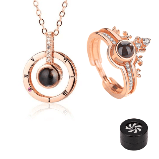 “I Love You” Ring Necklace