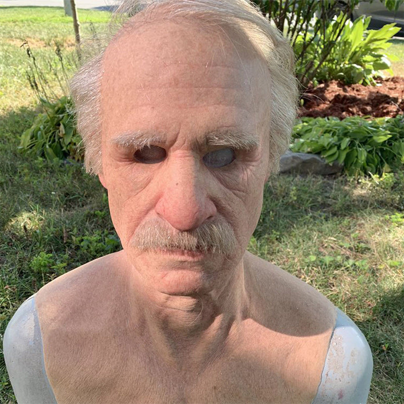 Realistic Latex Full Face Mask — Lifelike Contours, Flexible Fit