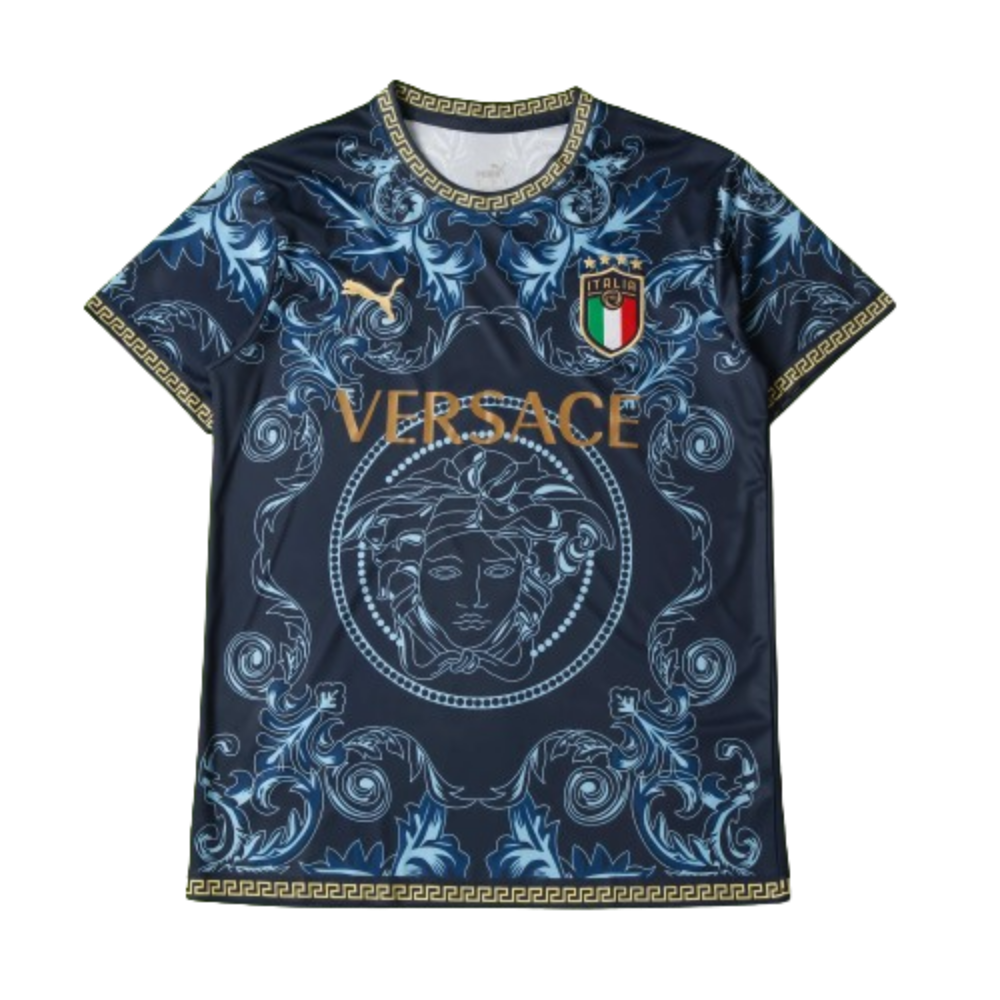 ITALY X VERSACE CONCEPT (BLAUW) THUISHIRT 2022