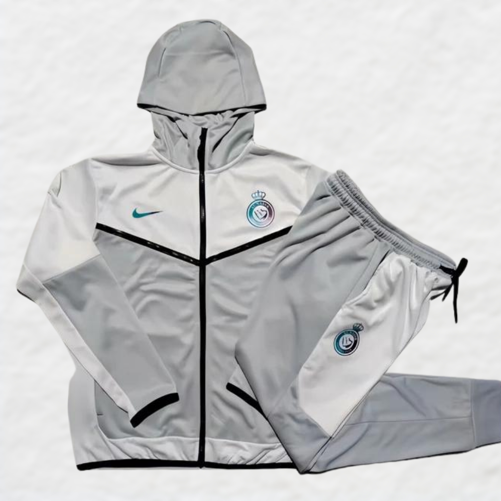 AL-NASSR 2024/25 WHITE-GREY TECHNICAL TRACKSUIT - CLEAR OUT
