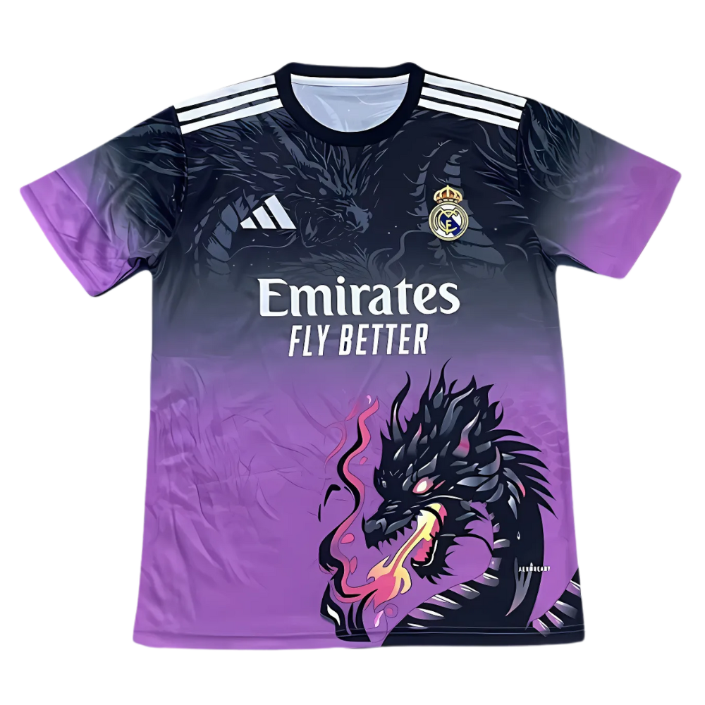 Maillot spécial du REAL MADRID « PURPLE DRAGON » 25/26
