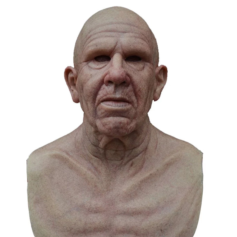 Realistic Latex Full Face Mask — Lifelike Contours, Flexible Fit