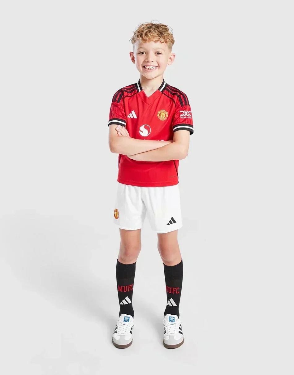 Tenue de football domicile enfant de Manchester United 2025-26